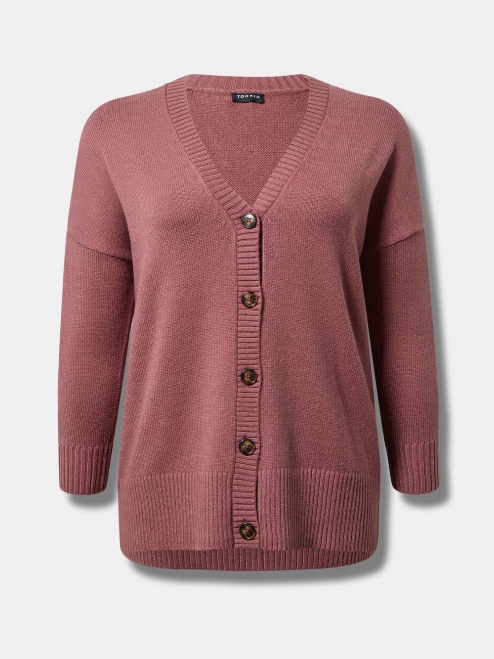 Torrid Wild Ginger Drop Shoulder Boyfriend Cardigan Size 1 1X